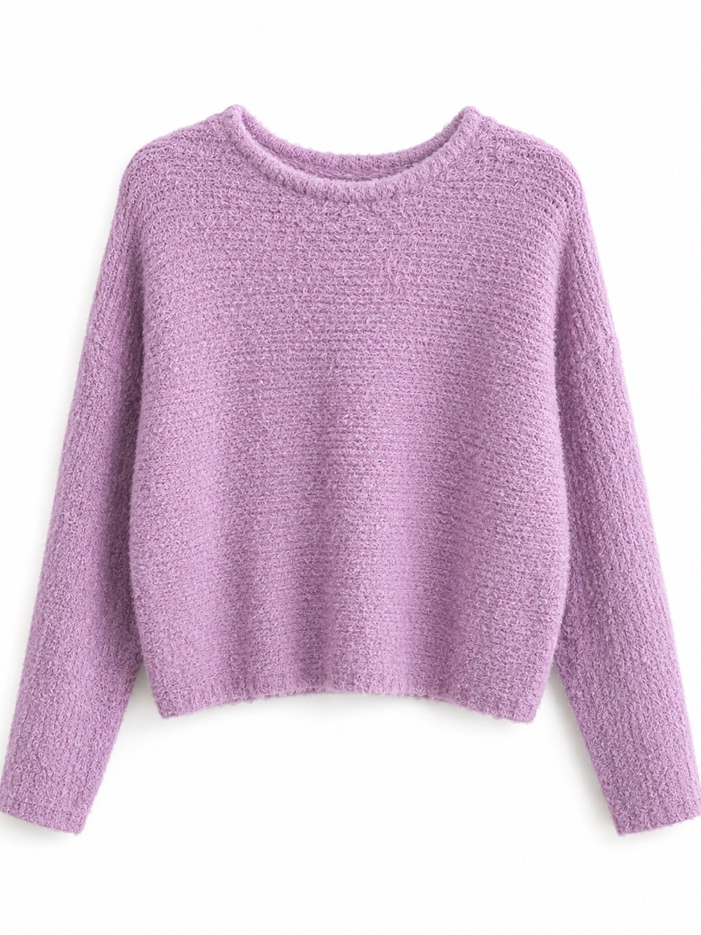 391. cupcakes & cashmere Lavender Plush Crewneck Sweater